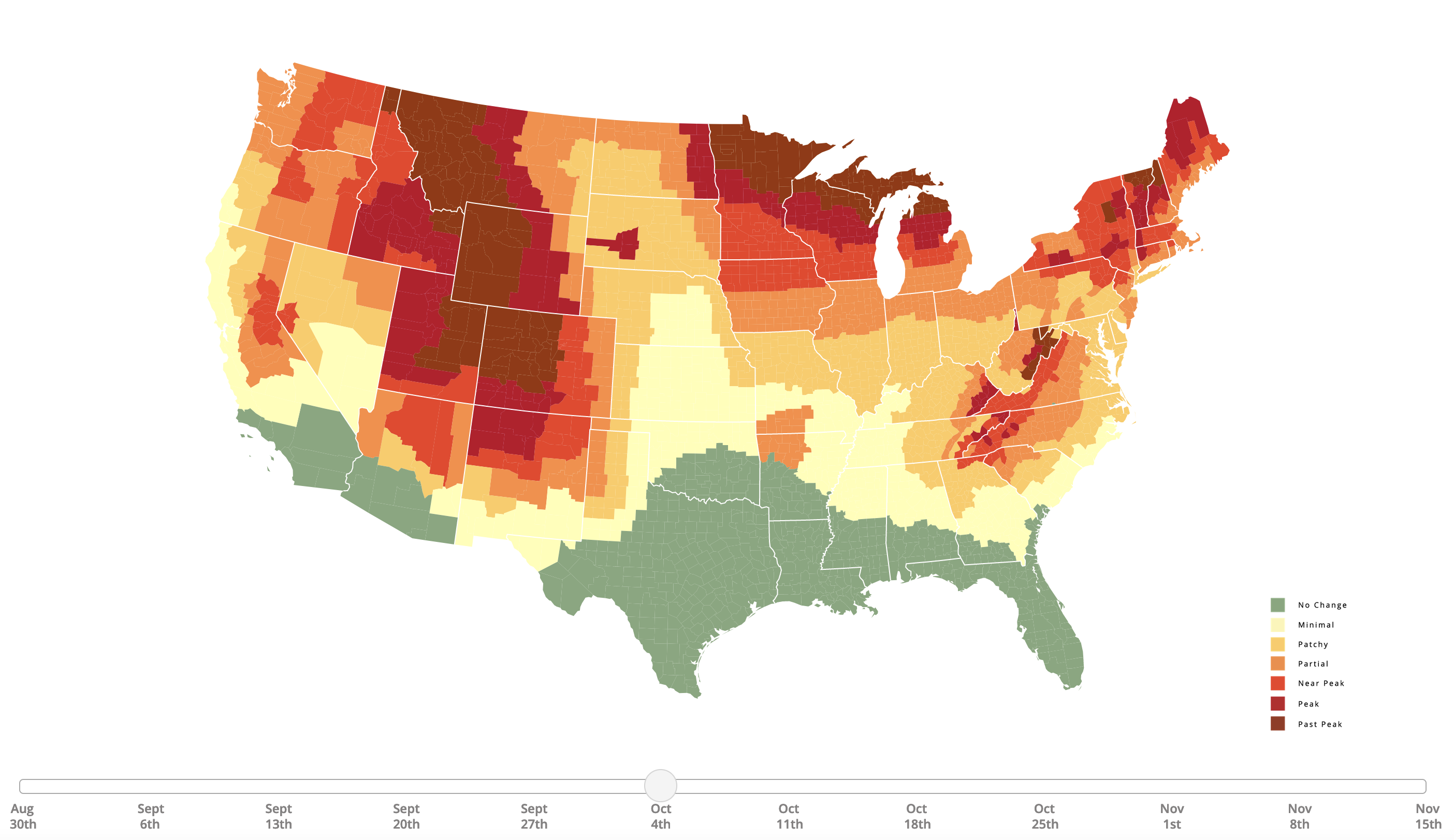 Fall Foliage Prediction Map Scott Piggott